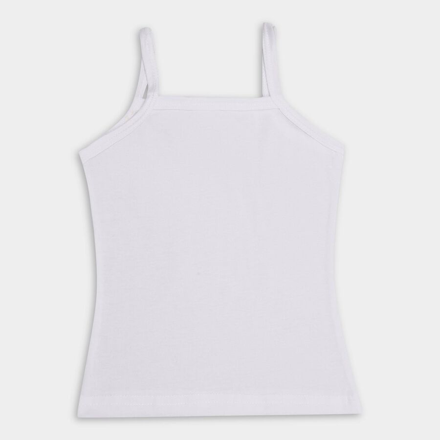 Girls' 100% Cotton Vest , Beige, large image number null