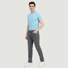 Men's Grey Stretch Fit Casual Jeans, हल्का ग्रे, small