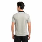 Men's Grey Crew Neck Regular Drifit T-Shirt, Light Grey, small