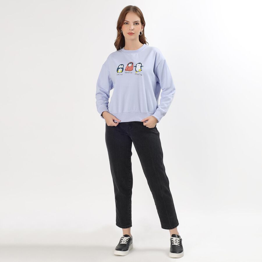 Ladies' Sweatshirt, हल्का नीला, large image number null
