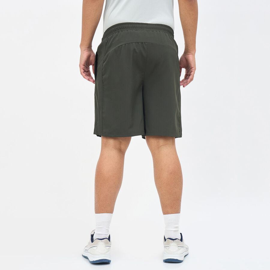 Men's Dark Olive Green Regular Fit Active Bermuda Shorts, Olive, large