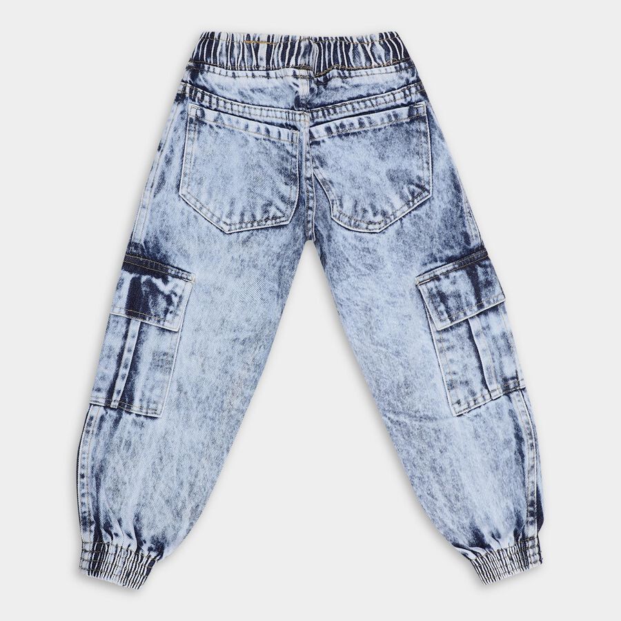 Boys' 100% Cotton Jeans, हल्का नीला, large image number null