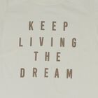 Boys Off-White Cotton Round Neck Graphic Baba Suit, Off White, small