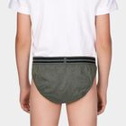 Boys Olive Green Regular Fit Briefs, ओलिव, small