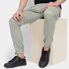 Men's Slim Fit Casual Trousers, Light Green, small image number null