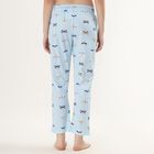Women's Light Sky Blue Dragonfly Printed Cotton Pyjama, हल्का नीला, small image number null