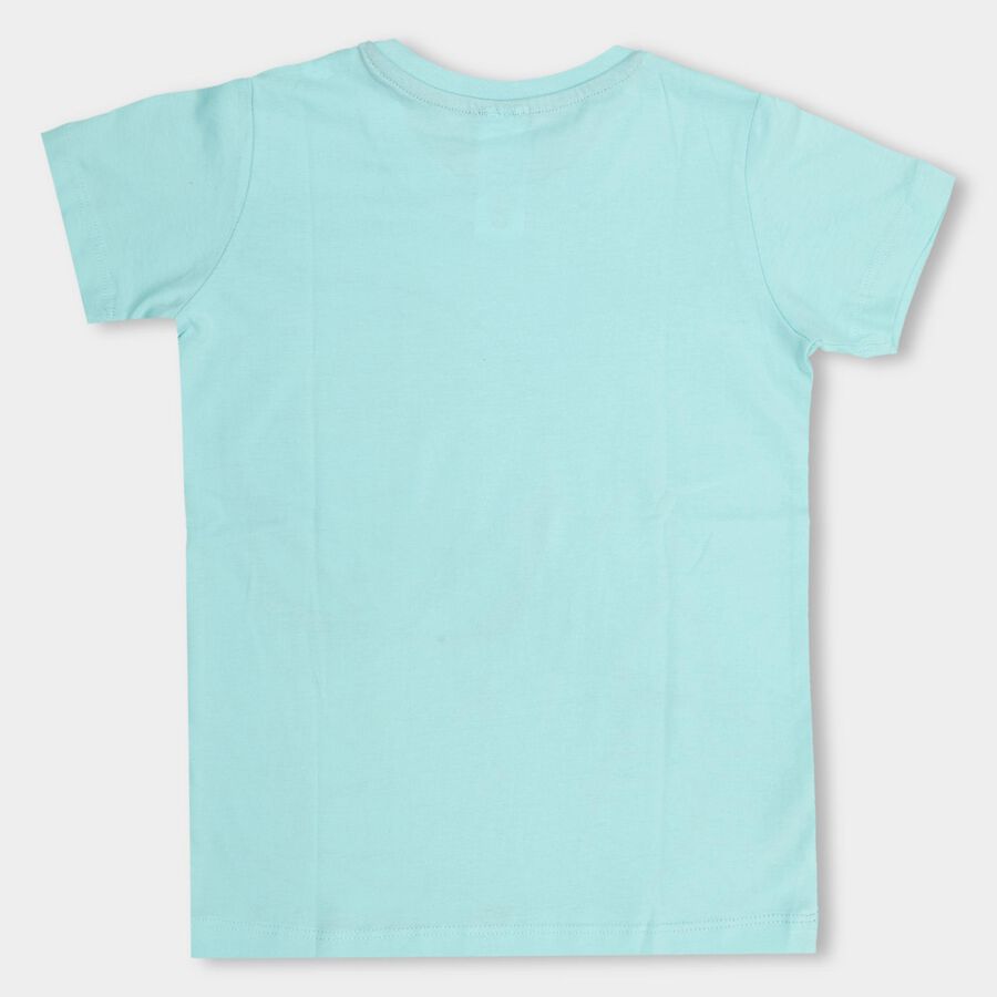 Boys' 100% Cotton Half Sleeves T-Shirt , हल्का हरा, large image number null