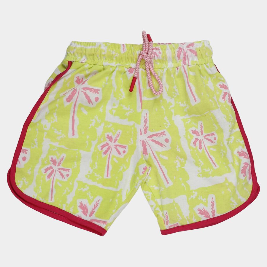 Girls' Shorts, Light Green, large