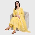 Women's Yellow Embroidered Ethnic Set, Yellow, small