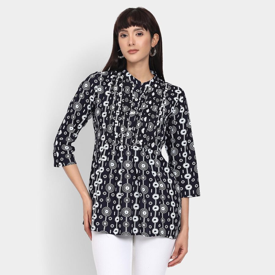 Ladies' Kurta , नेवी ब्लू, large image number null