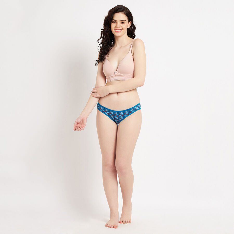 Cotton Printed Panty, Light Blue, large image number null