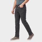 Men's Grey Slim Fit Washed Jeans, हल्का ग्रे, small