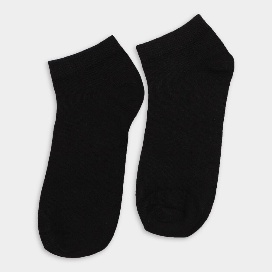 Men's Socks (Pack of 3), Black, large