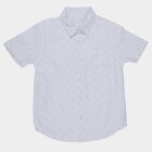 Boys White Cotton Classic Casual Shirt, White, small