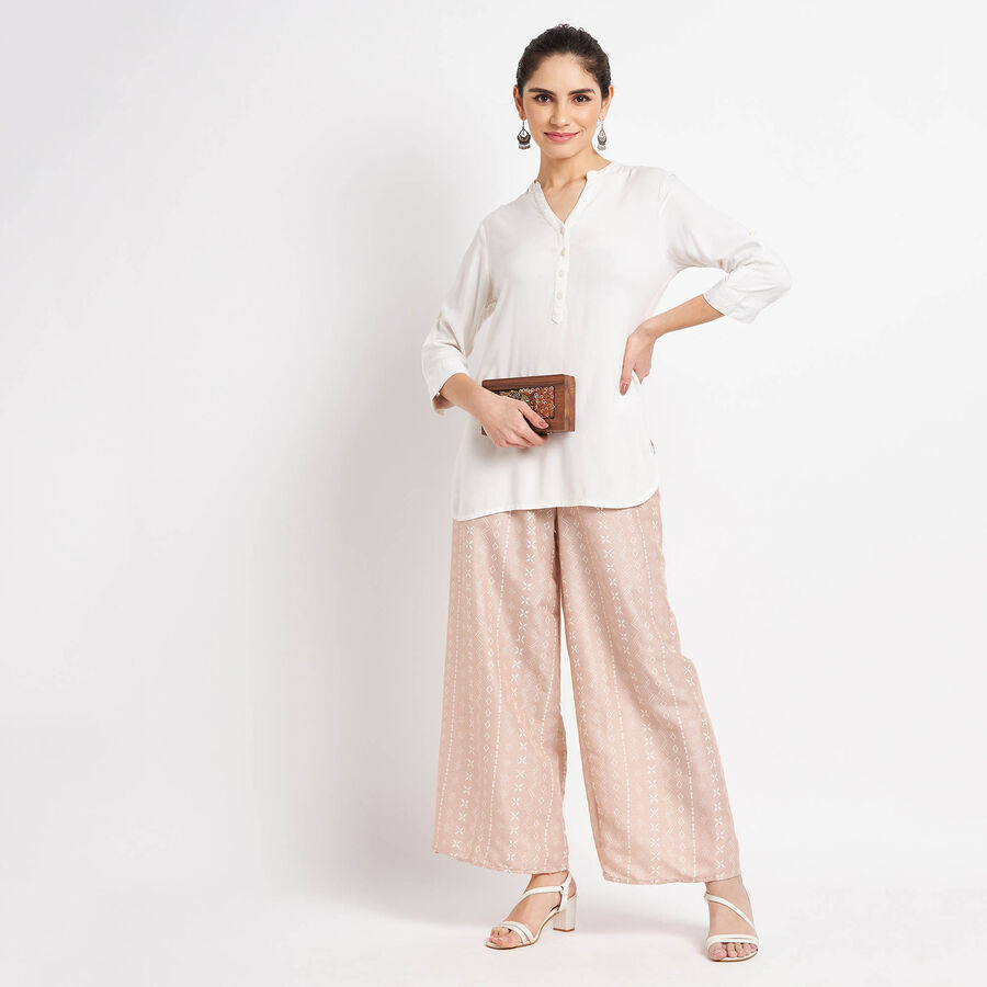 Printed Palazzo, Peach, large image number null