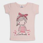 Girls' T-Shirt, पीच, small image number null