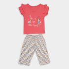 Girls' 100% Cotton Capri Set, Pink, small