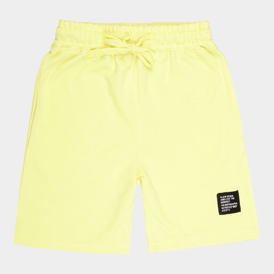 Boys Solid Bermuda, पीला, large image number null