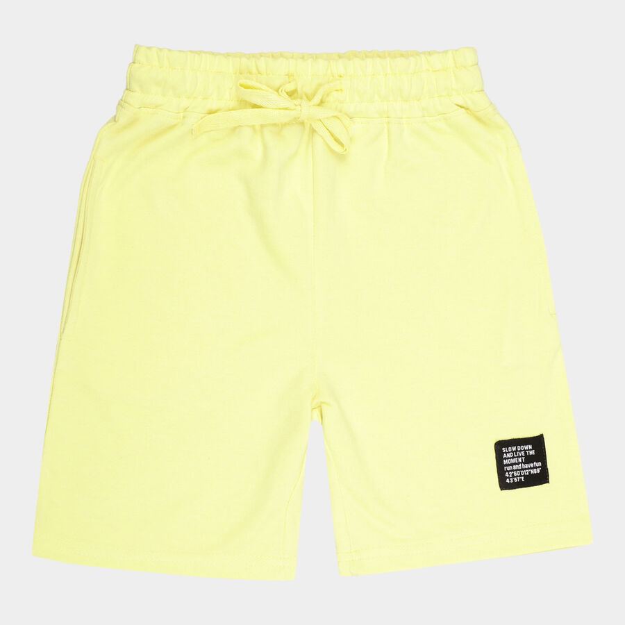 Boys Solid Bermuda, Yellow, large image number null
