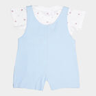 Infants Cotton Round Neck Baba Suit, Light Blue, small image number null