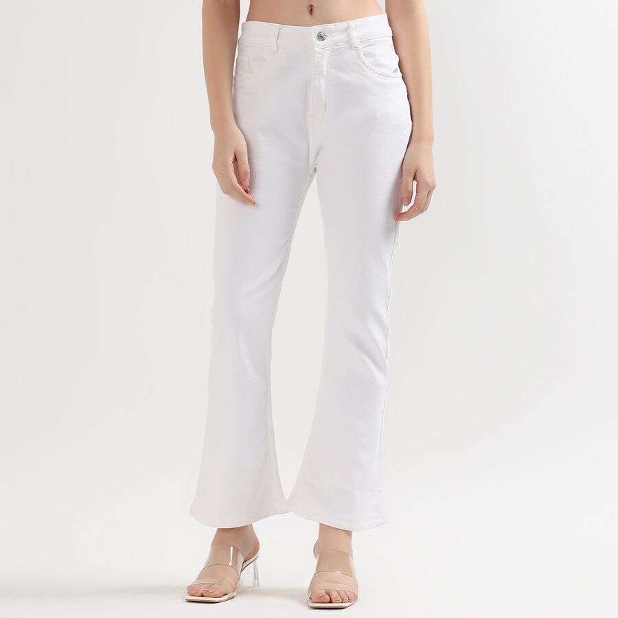 Ladies' Denim Jeans, White, large