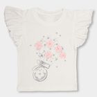 Girls' 100% Cotton T-Shirt, White, small image number null