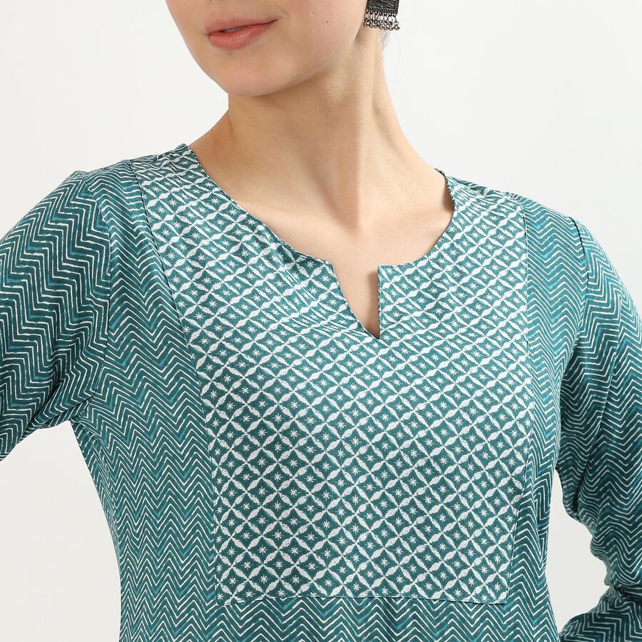 Ladies' Kurta , गहरा हरा, large image number null