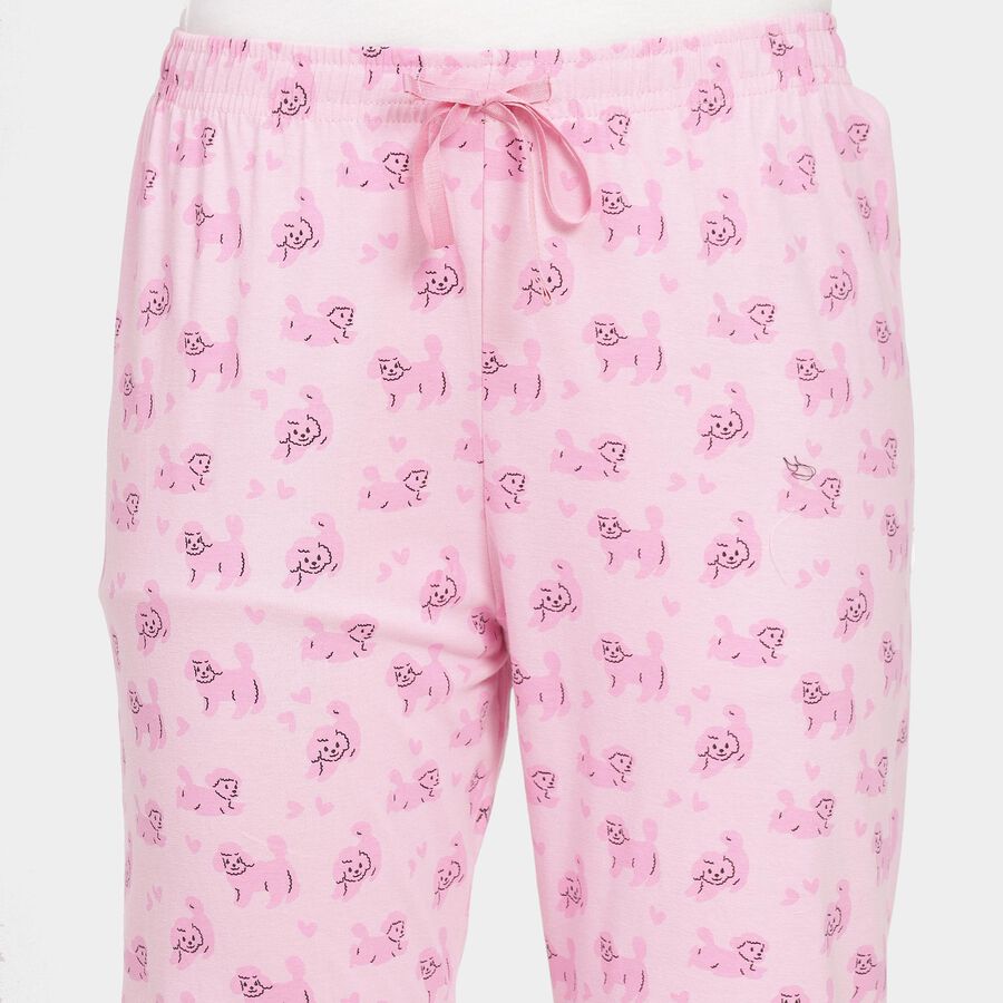 Ladies' 100% Cotton Pyjama, Light Pink, large image number null