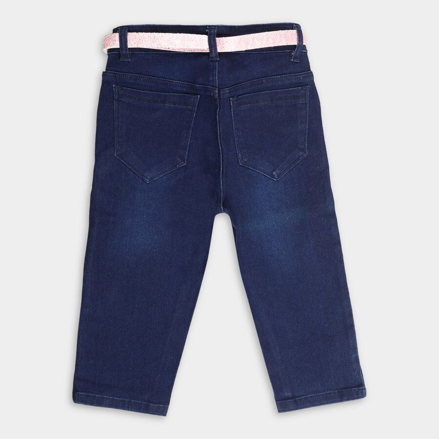 Girls' Capri, Mid Blue, large image number null
