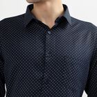 Men's Formal Shirt, Navy Blue, small image number null