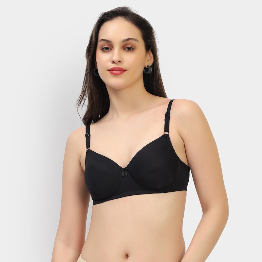 Ladies' Bra , काला, large image number null