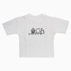 Girls White Round Neck Casual T-Shirt, सफ़ेद, small