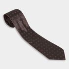 Men's Tie, भूरा, small