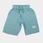 Boys' Light Blue Regular Fit Drawstring Jamaican Shorts, हल्का नीला, small