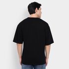 Men's Round Neck Half Sleeves T-Shirt, Black, small image number null