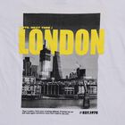 Girls' White Cotton Round Neck Casual T-Shirt, सफ़ेद, small