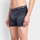 Men's 100% Cotton Trunks, Navy Blue, small