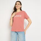 Ladies' Round Neck T-Shirt, हल्का गुलाबी, small image number null