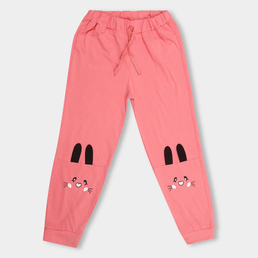 Girls' Pyjama , हल्का गुलाबी, large