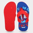 Kids Blue Graphic Flip-Flop Slippers, नीला, small
