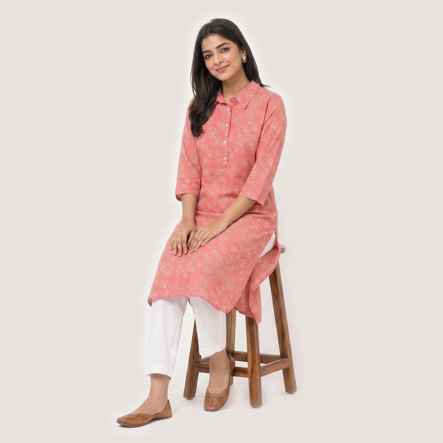 Ladies' Kurta, Purple, large