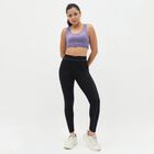 Women's Lavender Seamless Racerback Sports Bra, Lilac, small image number null