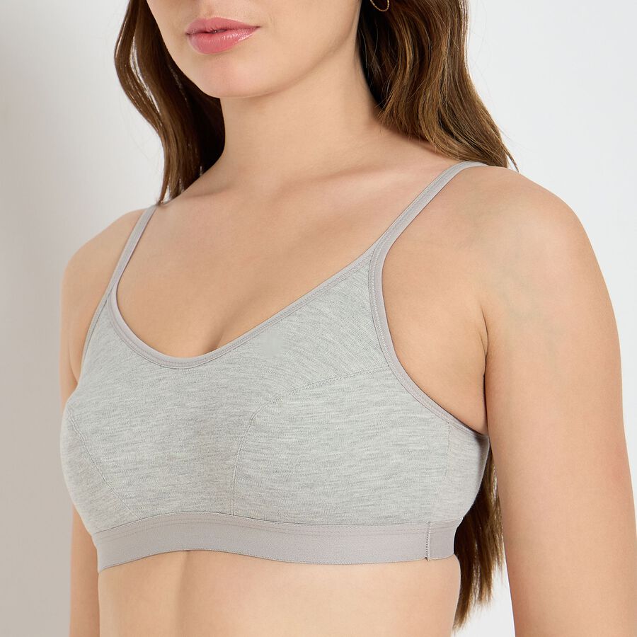 Ladies' Bra, मिश्रित हल्का ग्रे, large image number null