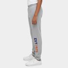 Boys' Light Grey Regular Fit Graphic Printed Pyjama, मिश्रित हल्का ग्रे, small