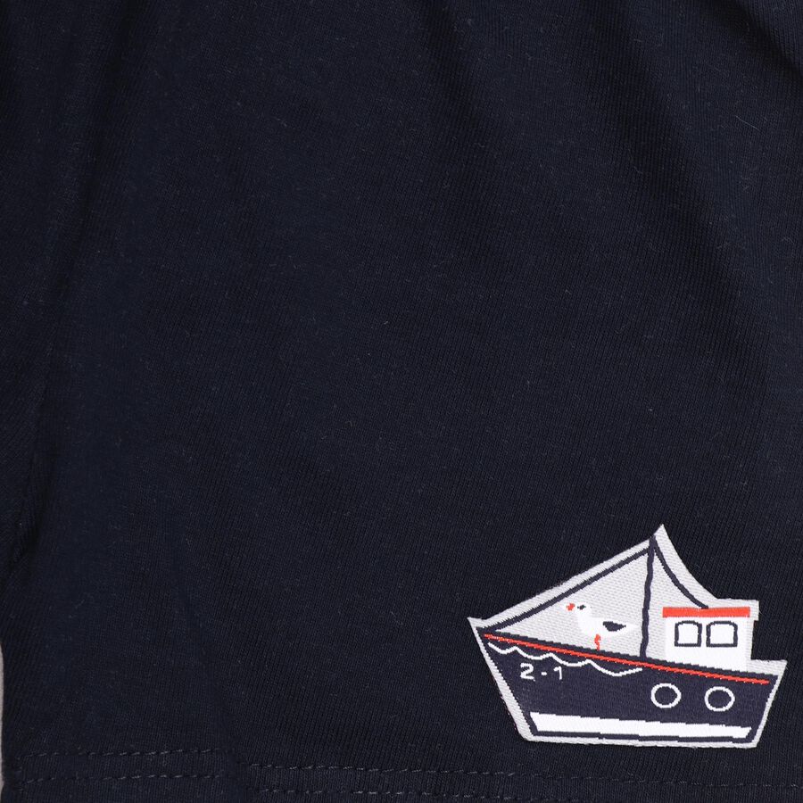 Infants' 100% Cotton Baba Suit , Navy Blue, large image number null