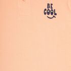 Boys Solid T-Shirt, पीच, small image number null