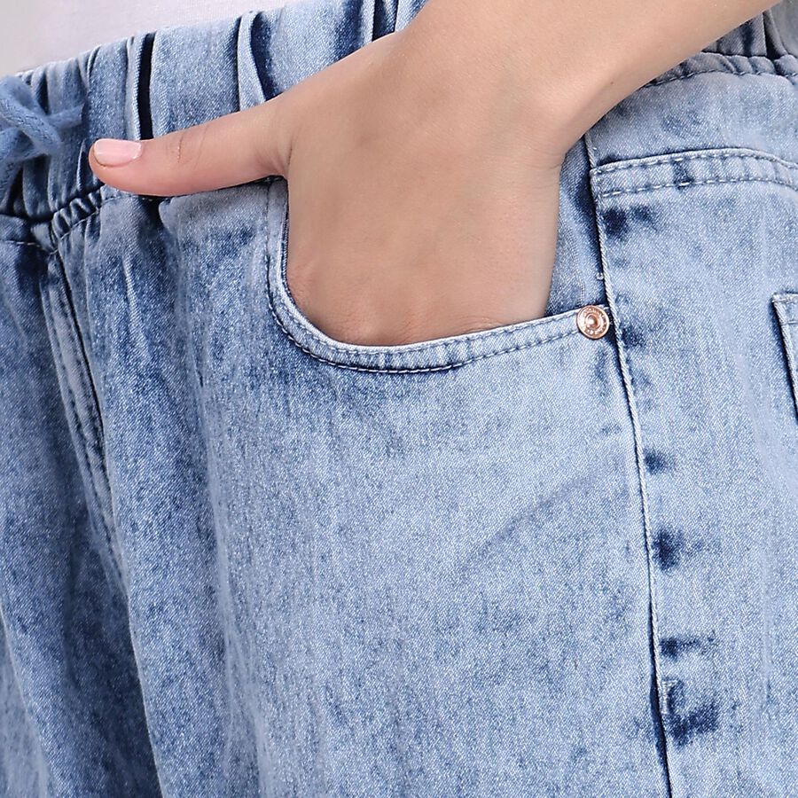Ladies' Jeans , मध्यम नीला, large image number null