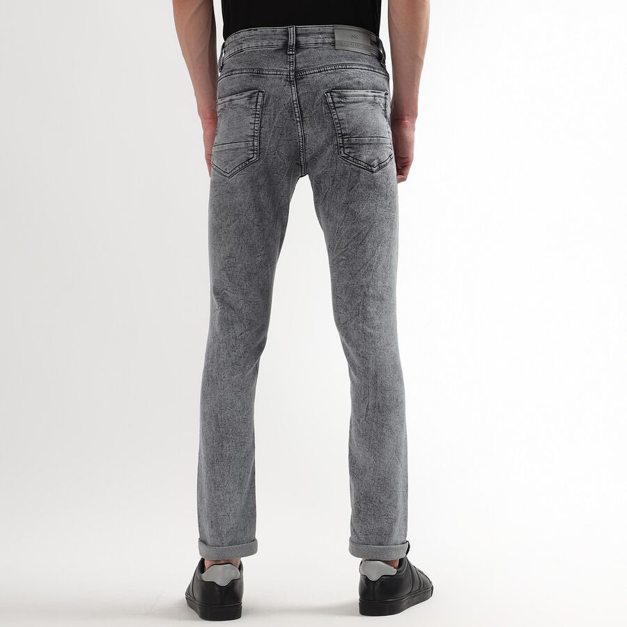 Men's Denim Skinny Jeans, Light Grey, large image number null