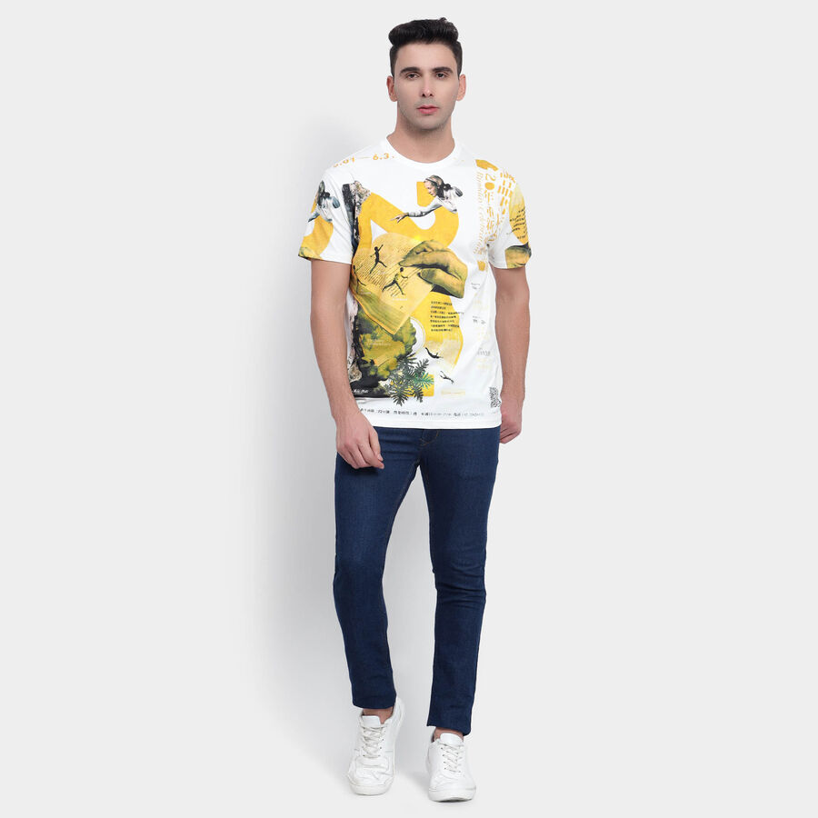 Round Neck T-Shirt, Off White, large image number null