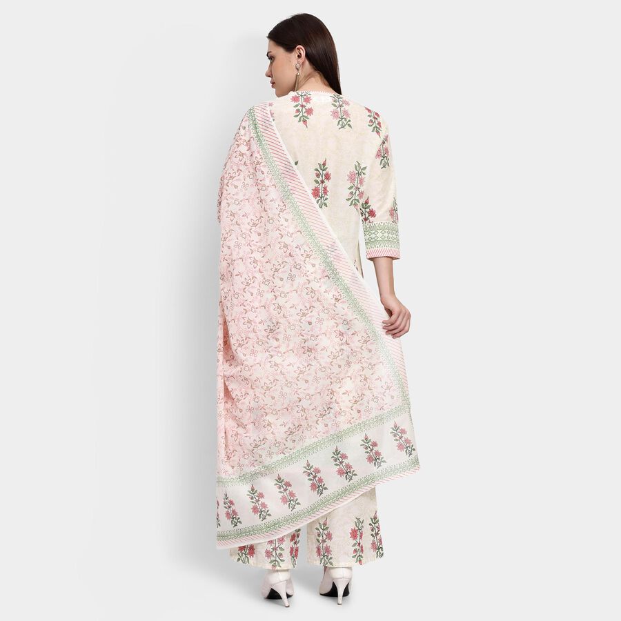 Ladies' 100% Cotton Ethnic Set , Light Pink, large image number null